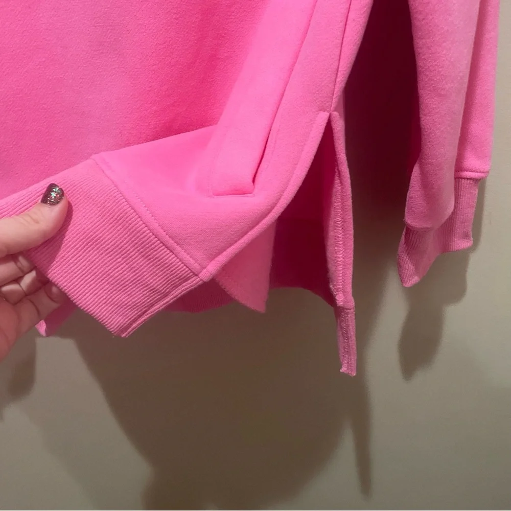 Saltywave Hoodie Pink Womens Size Medium Pullover Drawstring Kangaroo Pocket - Picture 4 of 7